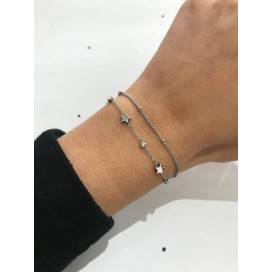 Bracciale doppio cuoricini