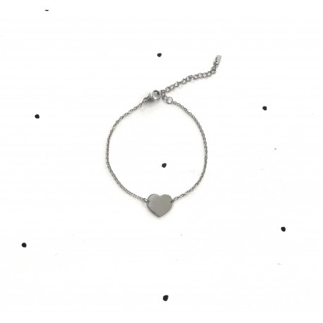 Bracciale cuore laccato