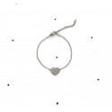 Bracciale cuore laccato