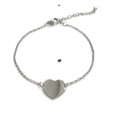 Bracciale cuore laccato