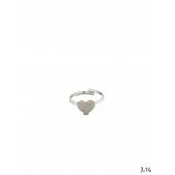 Anello cuore lucido