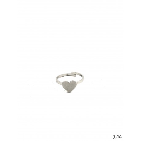 Anello cuore lucido