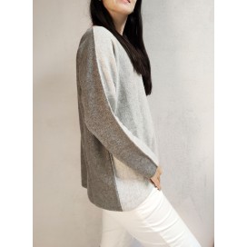 Maglione BICOLOR misto cashmere