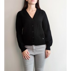 Cardigan cuori NERO