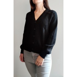 Cardigan cuori NERO